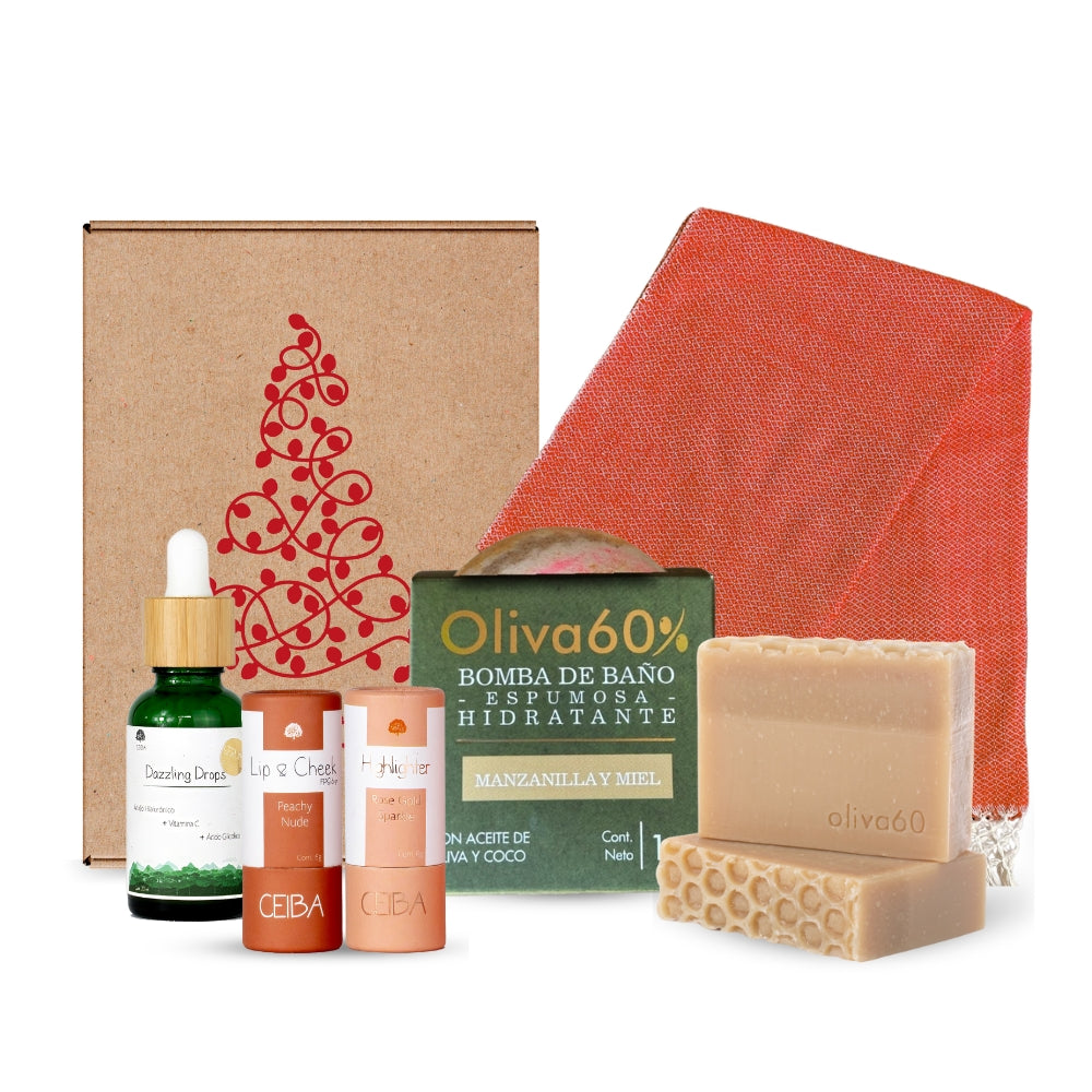 Regalo Navideño - Set de Belleza con 6 Productos Premium Naturales Artesanales  | Todo Sano