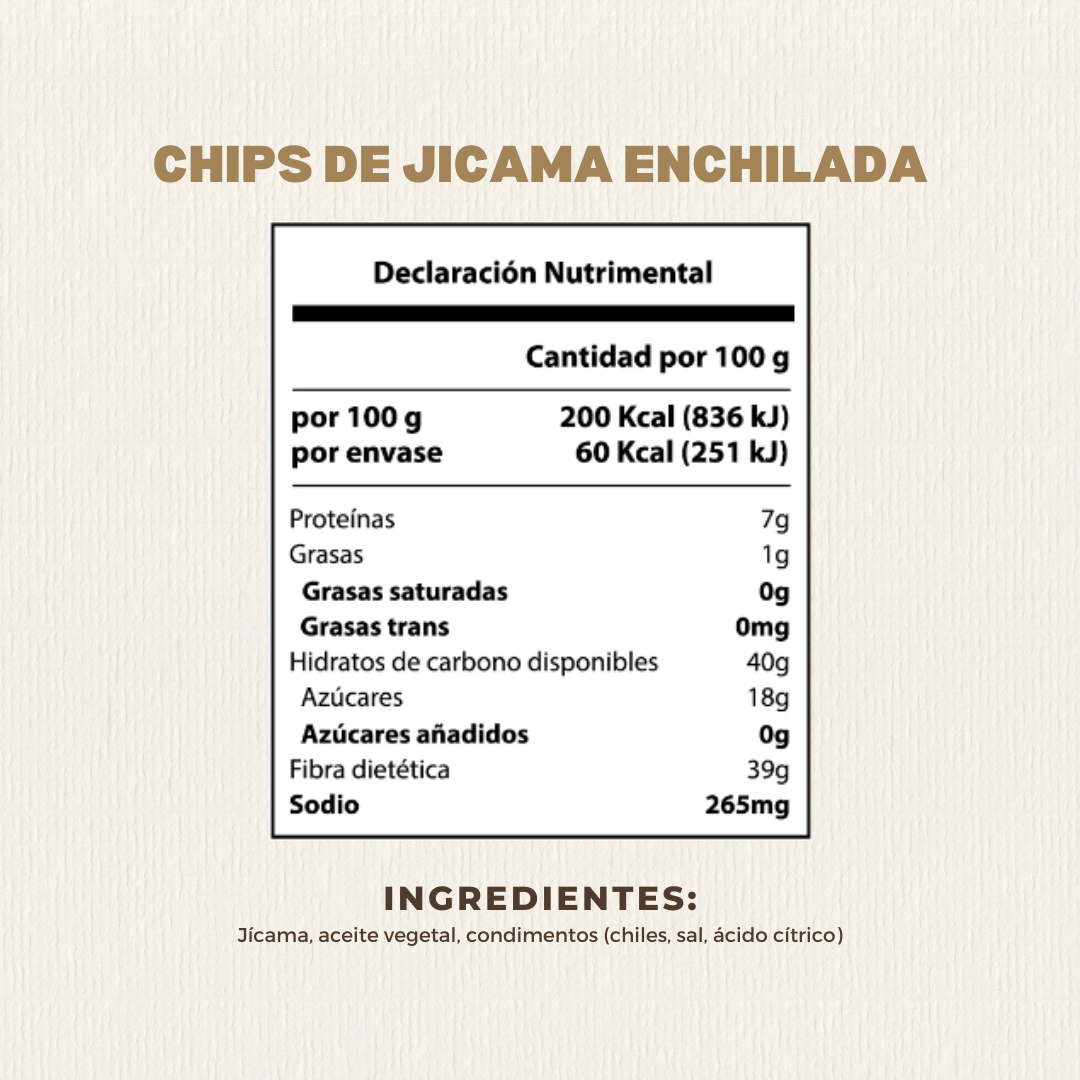 Chips de Jícama Enchilada 30 GR | Smart Bites