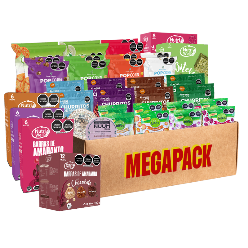 Megapack -  38 Botanas | Nutriwell, Nature Origins, Almond Love y otros