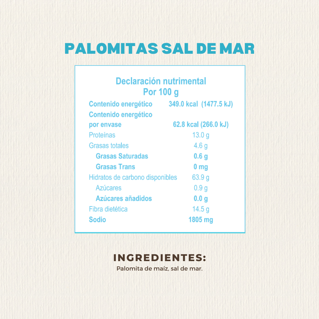 Palomitas con Sal de Mar 18 GR | Nature Origins