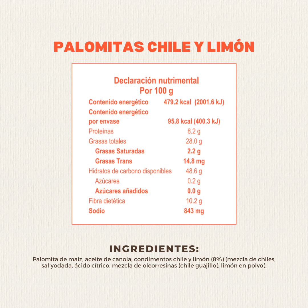 Palomitas de Chile y Limón 20 GR | Nature Origins