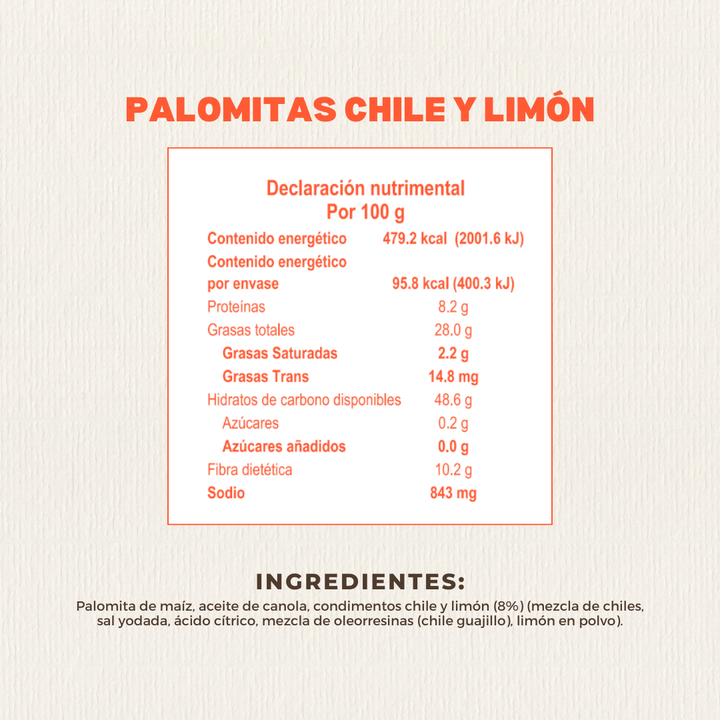 Palomitas de Chile y Limón 20 GR | Nature Origins