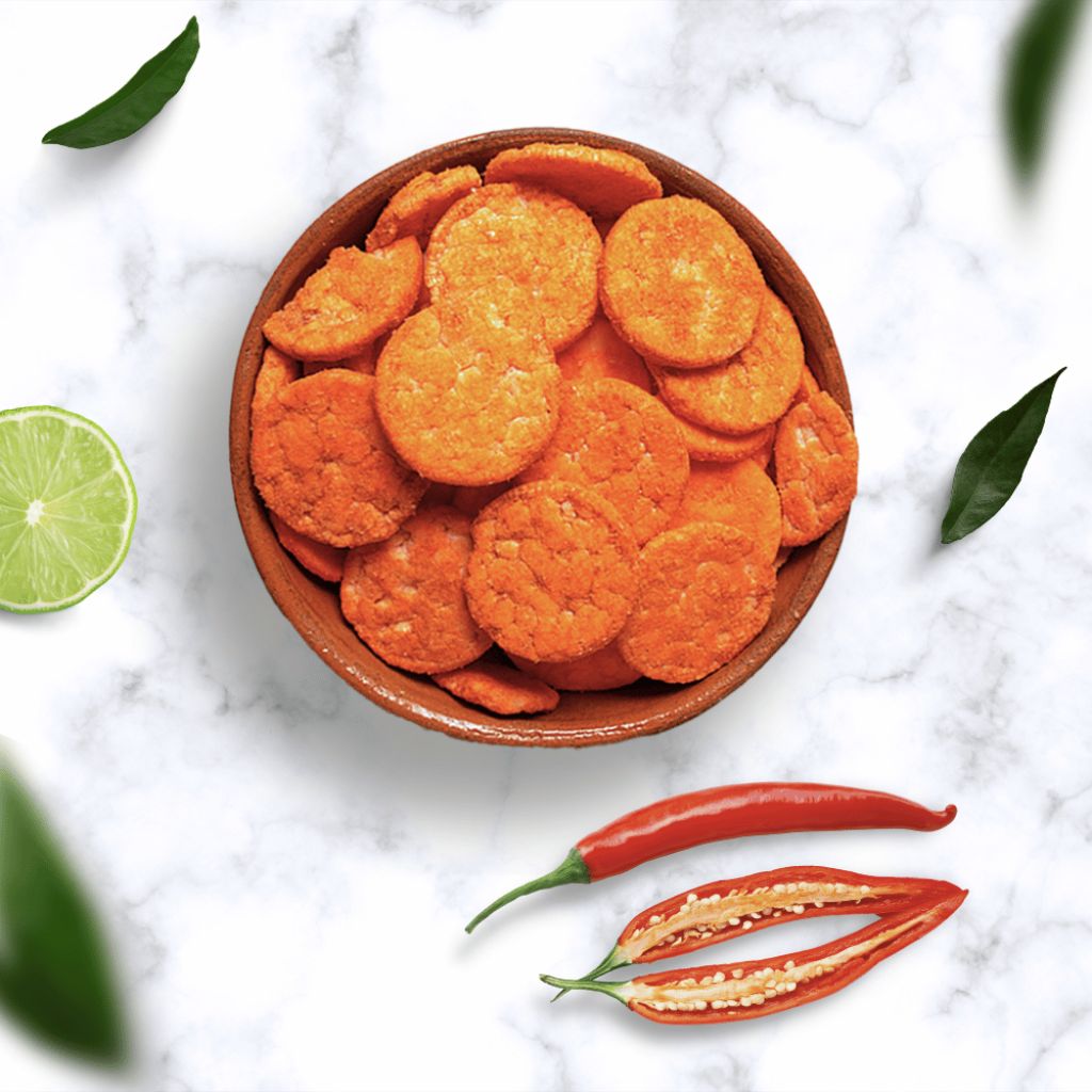 Tostaditas de Arroz con Chile y Limón 740 GR | Nutriwell