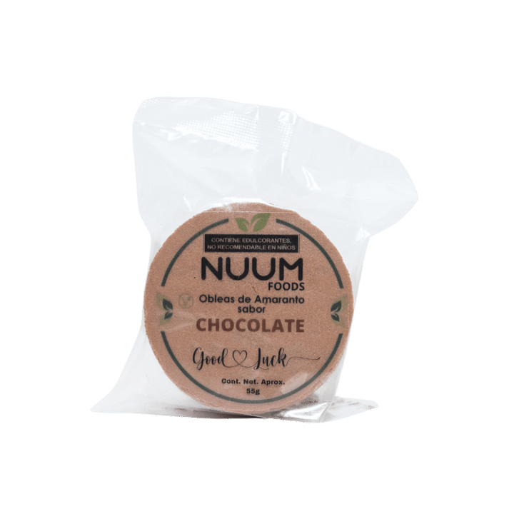 Obleas de Chocolate 55 GR | Nuum Foods