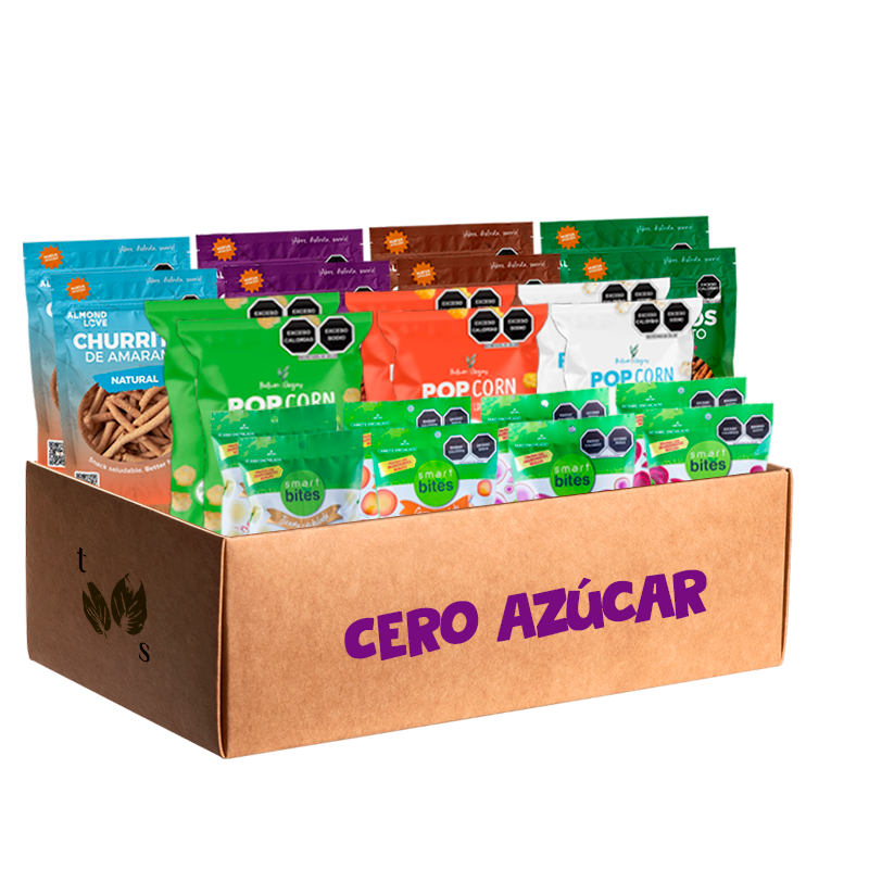 Cero Azúcar - 22 botanas | Nutriwell, Smart Bites y Almond Love