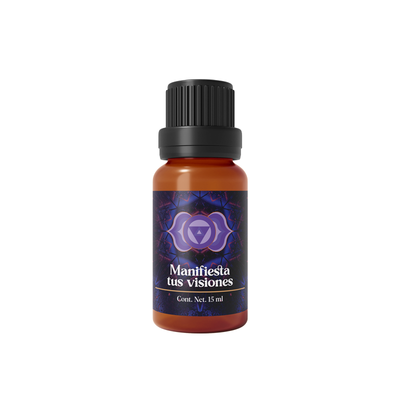 Aceite Esencial Manifiesta Tus Visiones - Chakra Tercer Ojo 15 ML | Todo Sano